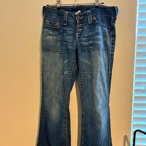 True Religion | Low Rise Flared Jeans